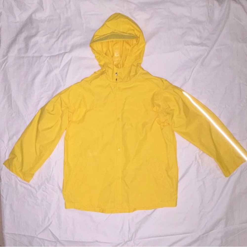 Splashy Children's Nylon Lightweight Yellow Rain Jacket